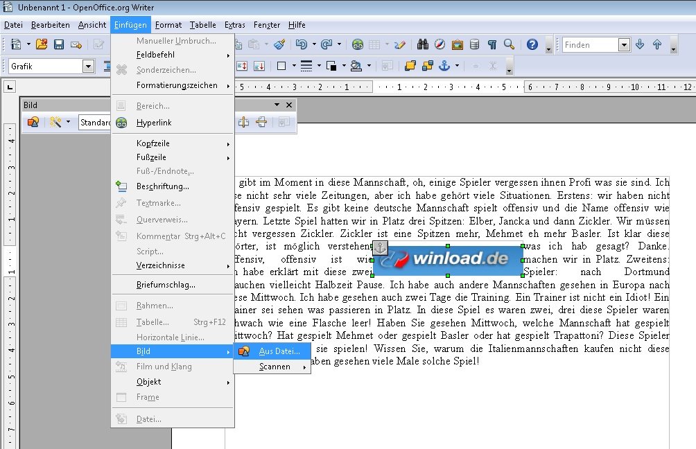 Dokumente In Openoffice Mit Grafiken Ausstatten