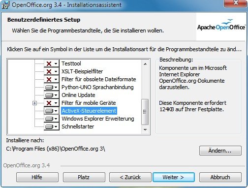 OpenOffice Installation Setup