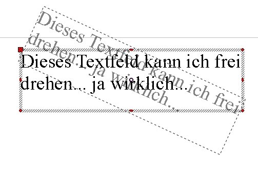 OpenOffice Textfeld drehen