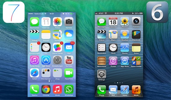 iOS 7: App-Icons von Marketing-Team erstellt