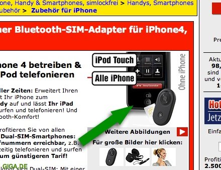 Betthupferl: Das iPhone mit zwei Homebuttons