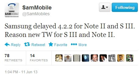 Android 4.2.2 für das Samsung Galaxy S3 und Note 2 verzögert sich (Gerücht)