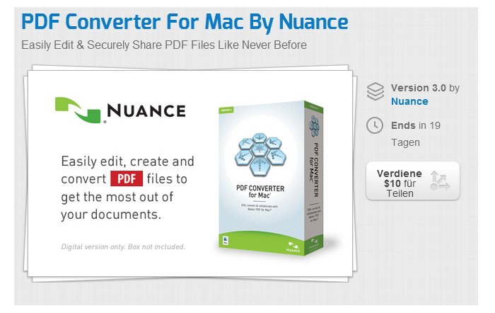 PDF Converter für Mac 3.0 für 37,74 Euro bei Stacksocial