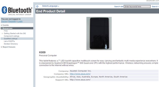 Nexus 7 2. Generation: genauere Daten und ein Bild