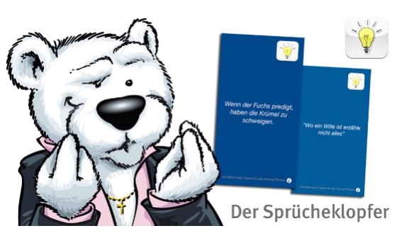Der Sprücheklopfer: Wortakrobatik in App-Form