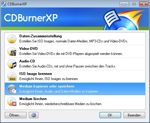 CDBurnerXP Screenshot