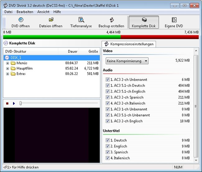 DVD Freeware DVD Shrink