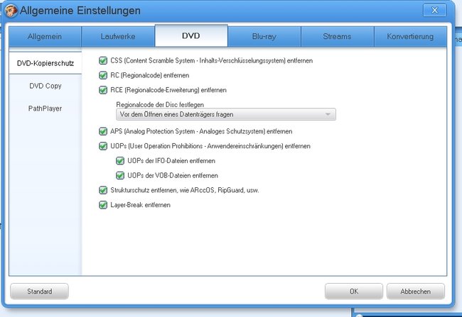 DVD Kopierschutz löschen DVDFab