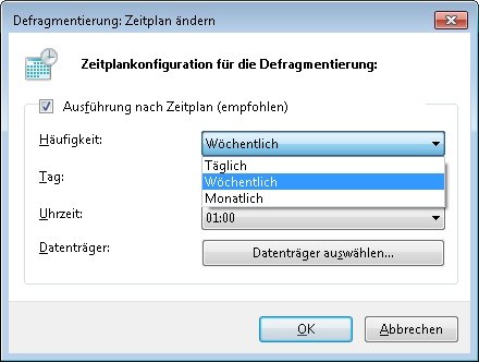 festplatte defragmentieren automatisch