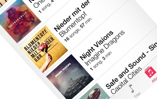 iOS 7: Das ist die neue Musik-App von Apple