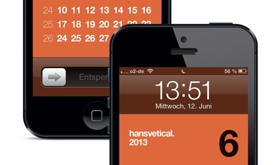iPhone 5: Kalender für den Sperrbildschirm – Hansvetical 2013