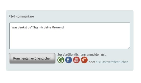Kommentieren ohne Anmeldung auf GIGA APPLE, GIGA ANDROID und GIGA GAMES