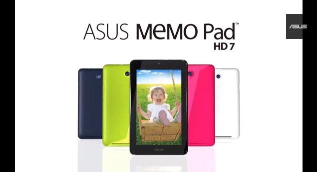Promo-Video zum günstigen Quad-Core-Tab Asus MeMo Pad HD7
