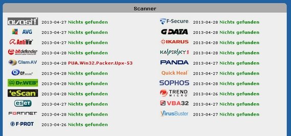 Jotti Online Virenscanner