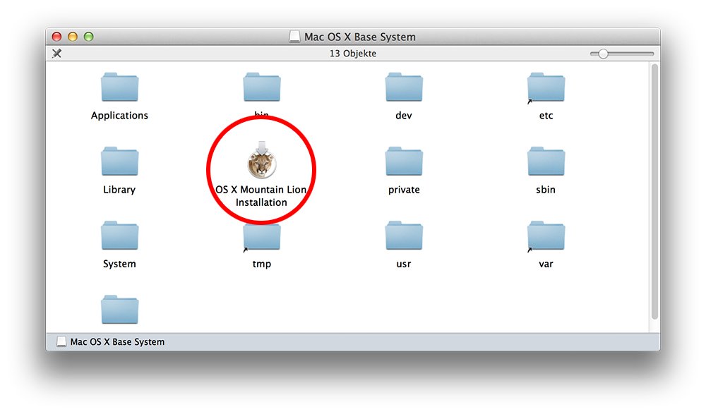 mac os x mountain lion install disk