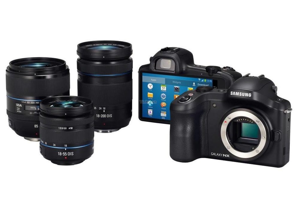 Samsung Galaxy NX: Geleakte Pressebilder zeigen Wechselobjektive