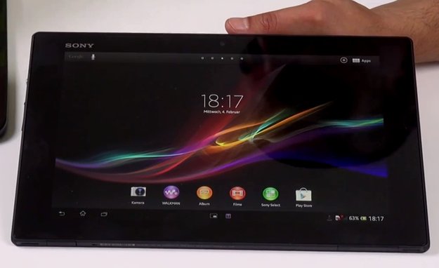 Sony Xperia Tablet Z: Ultraflache Flunder im Unboxing-Video
