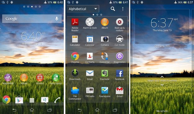 Sony Xperia Z: Screenshots vom Android 4.2-Update geleakt