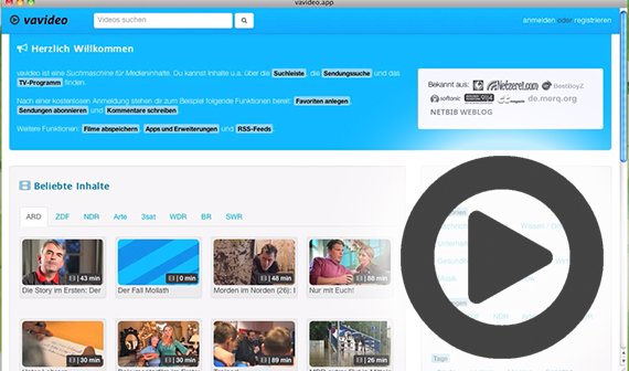 vavideo für Mac: Neue Mediathek-App hat noch Potential