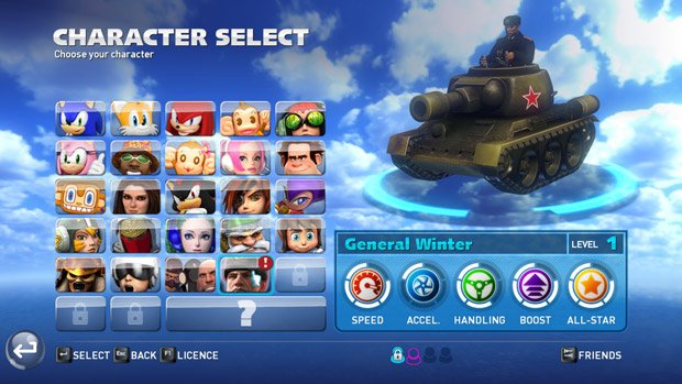 Sonic & All-Stars Racing Transformed: Bekommt neuen Charakter aus Company of Heroes