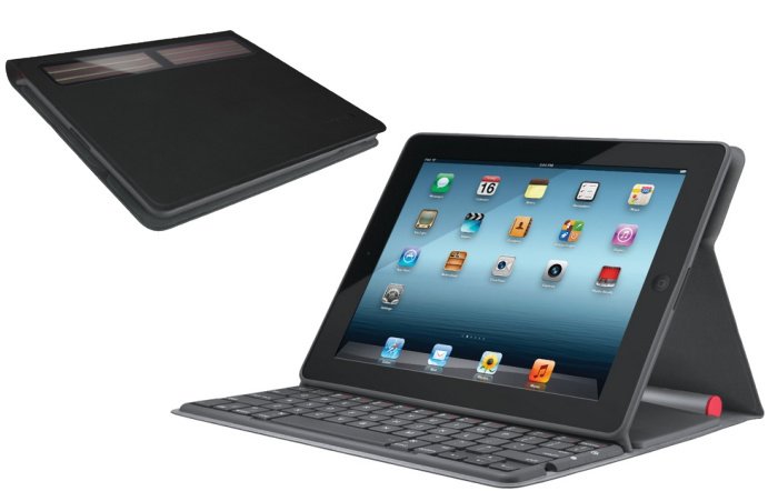 Logitech Bluetooth Solar Tastatur für iPad 2/3/4 zum Preis von 69 Euro