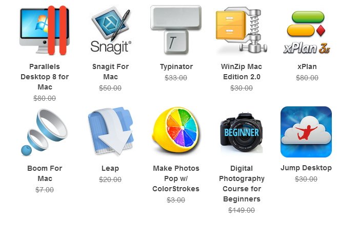 The Summer 2013 Mac Bundle mit Parallels Desktop 8 für ca. 39 Euro