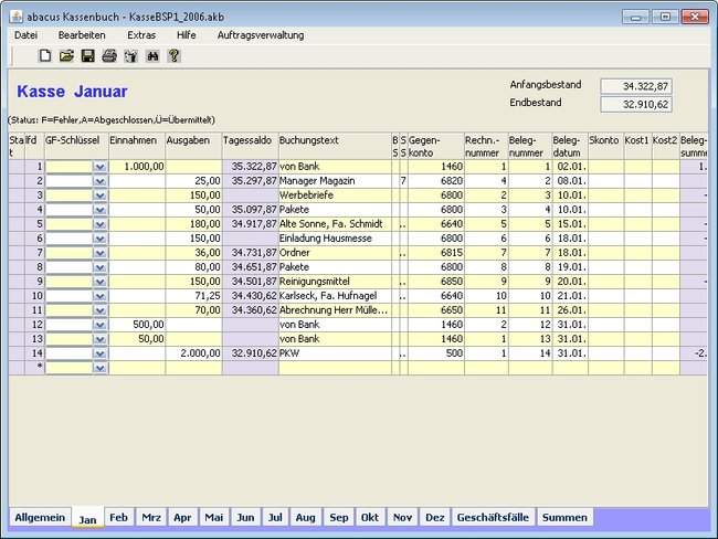 abacus kassenbuch