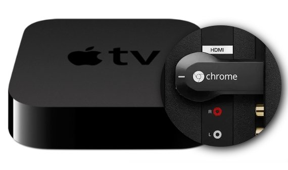 Apple TV 3 und Google Chromecast im Vergleich