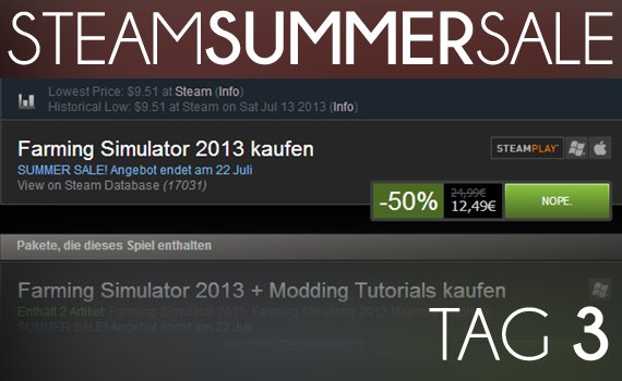 Steam Summer Sale 2013: Tag 3 - Angebot ahoi!