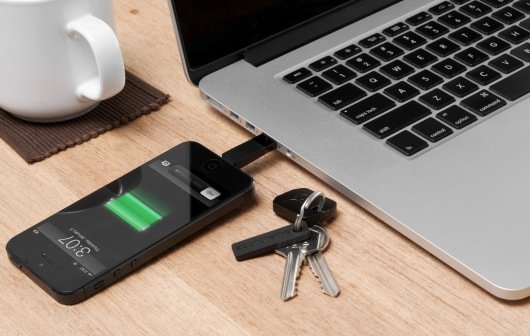 Winzige Lightning-Ladekabel für den Schlüsselbund