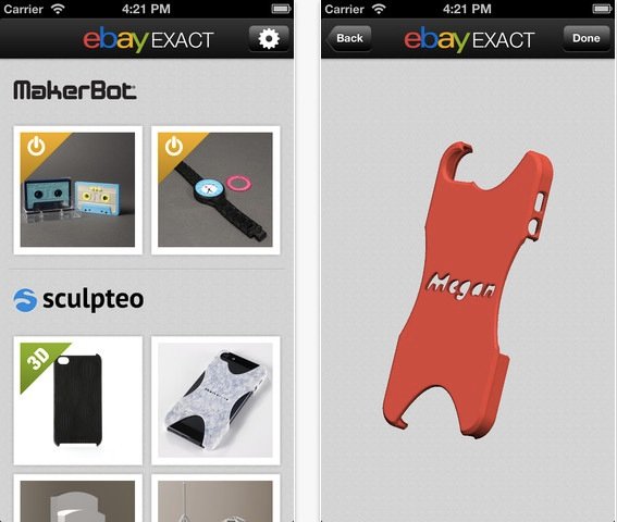 eBay Exact: Gegenstände mit 3D-Drucker ausdrucken und zuschicken lassen