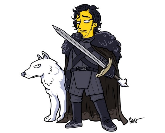 Hodor meets Homer: Game of Thrones im Simpsons-Style