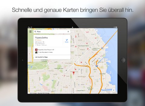 Google Maps 2.0: Neue Version der Maps-App mit iPad-Unterstützung erhältlich