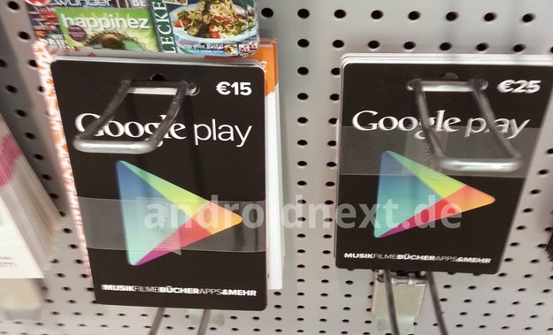 Google Play Geschenkkarten: Ab kommenden Montag offiziell im Handel?