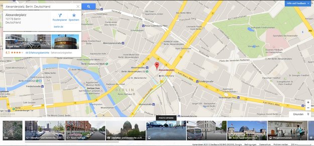 Google Views: Photospheres in Google Maps integriert