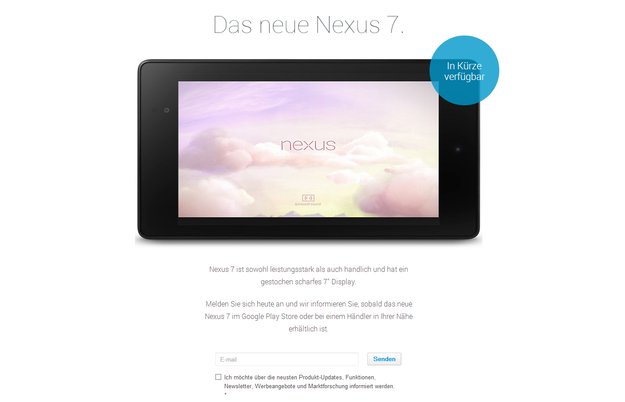 Nexus 7 2013: Ab 29. August in der EU, LTE-Version im September