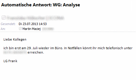 Outlook: Abwesenheitsnotiz einrichten: Anleitung