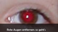 Rote Augen entfernen: So geht's mit kostenloser Freeware