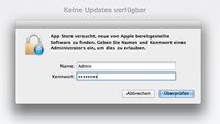 Systemupdates in OS X als Standardbenutzer: So geht's