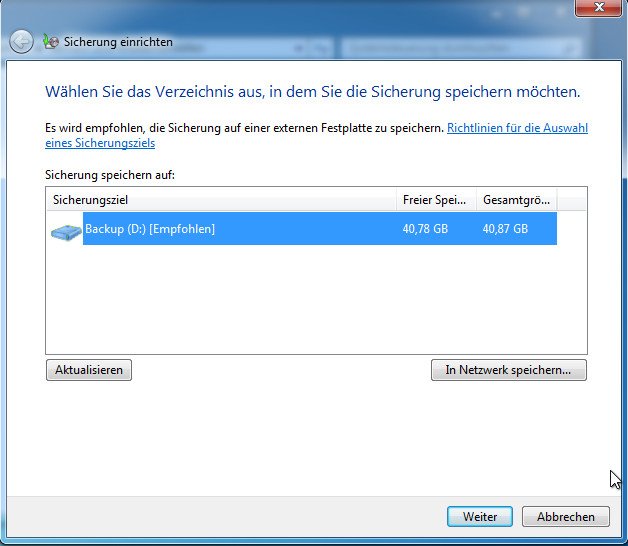 Windows 7: Backup erstellen & wiederherstellen - so geht's.
