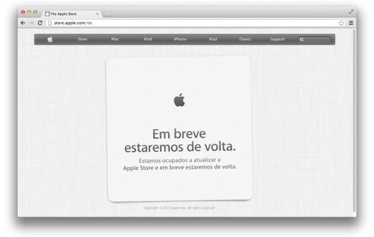 Apple Store ist offline (Update)