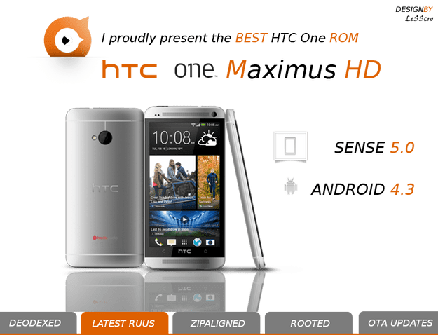 HTC One: Android 4.3 Rom mit Sense 5 zum Download