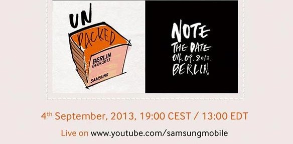 Samsung Galaxy Note 3: Unpacked-Event am 4. September, kommt mit Android 4.3