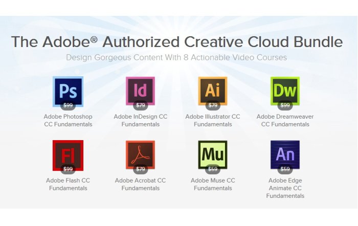 The Adobe Authorized Creative Cloud Bundle für ca. 60 Euro