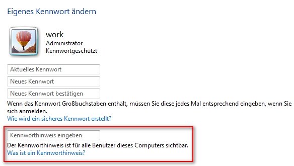 administratorpasswort kennworthinweis