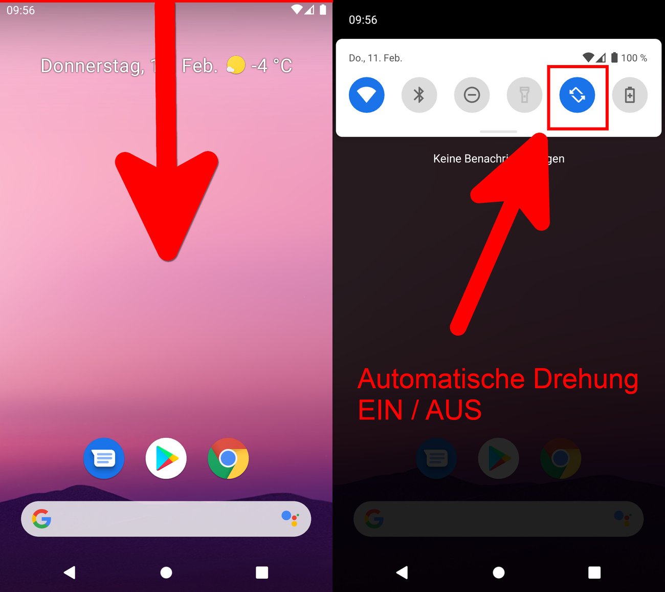 Samsung Galaxy Tab A Bildschirm Drehen Einstellen Wie den Android-Bildschirm manuell drehen? (Samsung)
