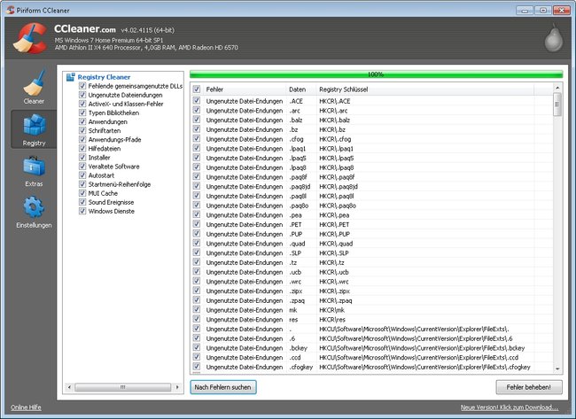 ccleaner registry