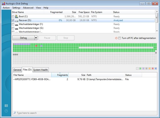 disk defrag portable