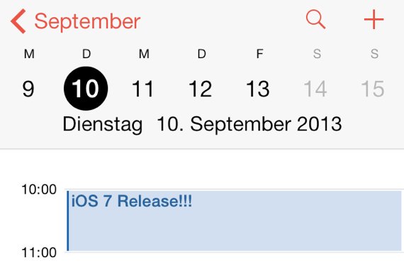 iOS 7 Release für den 10. September angekündigt