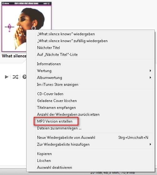 itunes mp3 version erstellen